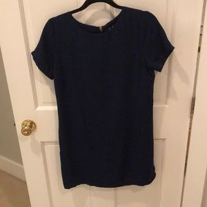 Navy blue short sleeve dress